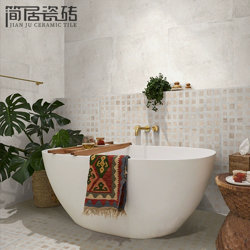 Интернет-знаменитости, цементная плитка под дерево, гостиная, ванная комната, балкон, цепной магазин, серая антикварная напольная плитка для туалета, настенная плитка