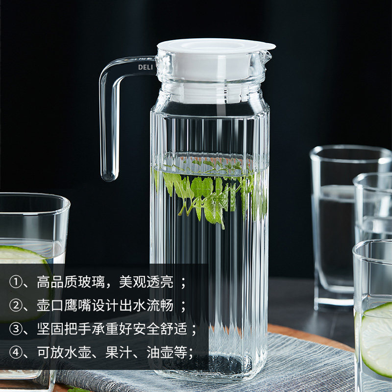 加厚大容量无铅玻璃壶 冷水壶饮料壶凉水壶果汁壶扎啤壶家用水瓶|undefined
