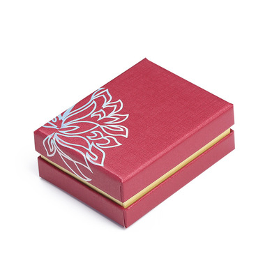 红色莲花包装盒礼盒手链手把件耳环项链戒指通用礼盒