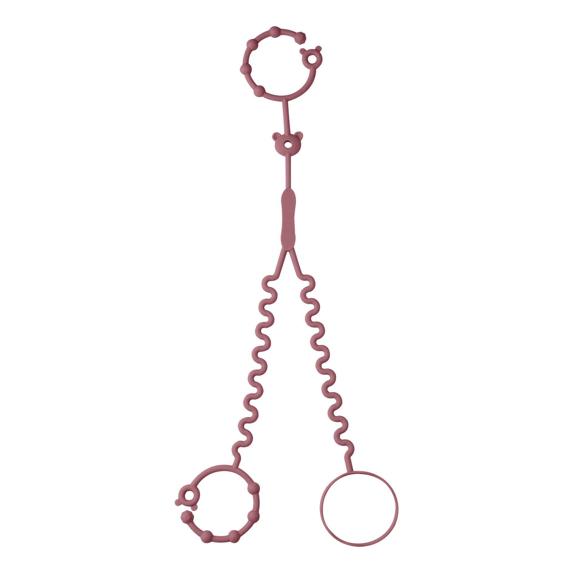 Cadena de silicona 2 en 1 para chupete y taza de bebé