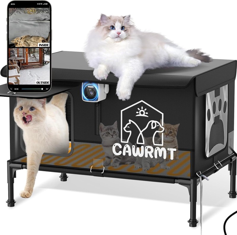 小規模バッチカスタマイズされた大空間ペット猫ケージ屋外ヴィラ加熱された分娩室プラットフォーム砂マット二層ハンモック|undefined