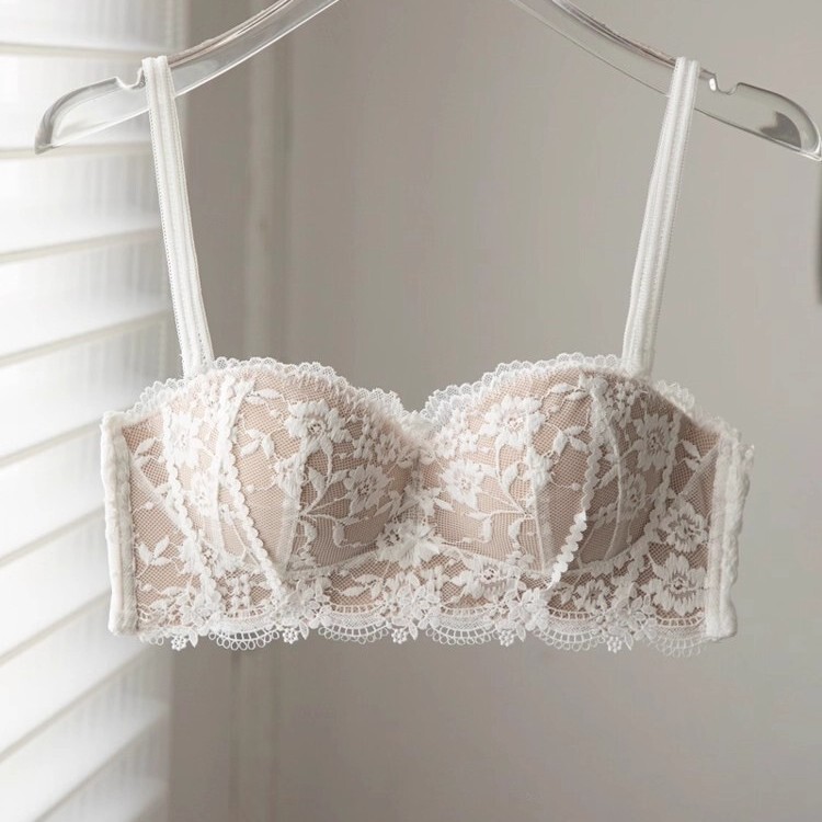 French Lace Intimates for Women with Small Breasts, Push-Up and Anti-Sagging Sexy Pure Lust Bra Set 2025 New Hot Style