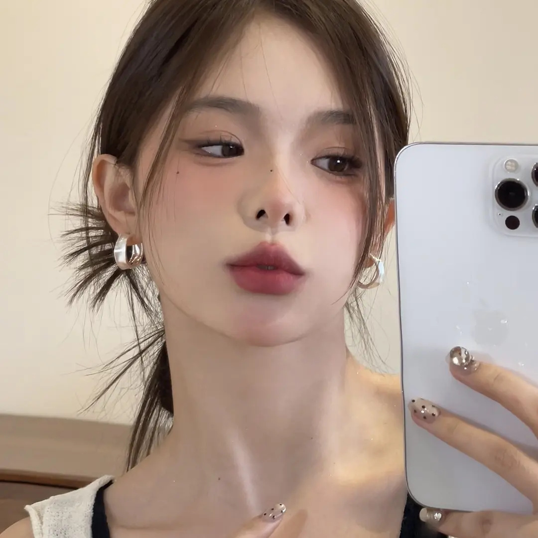 Retro matte geometric summer fashionable earrings