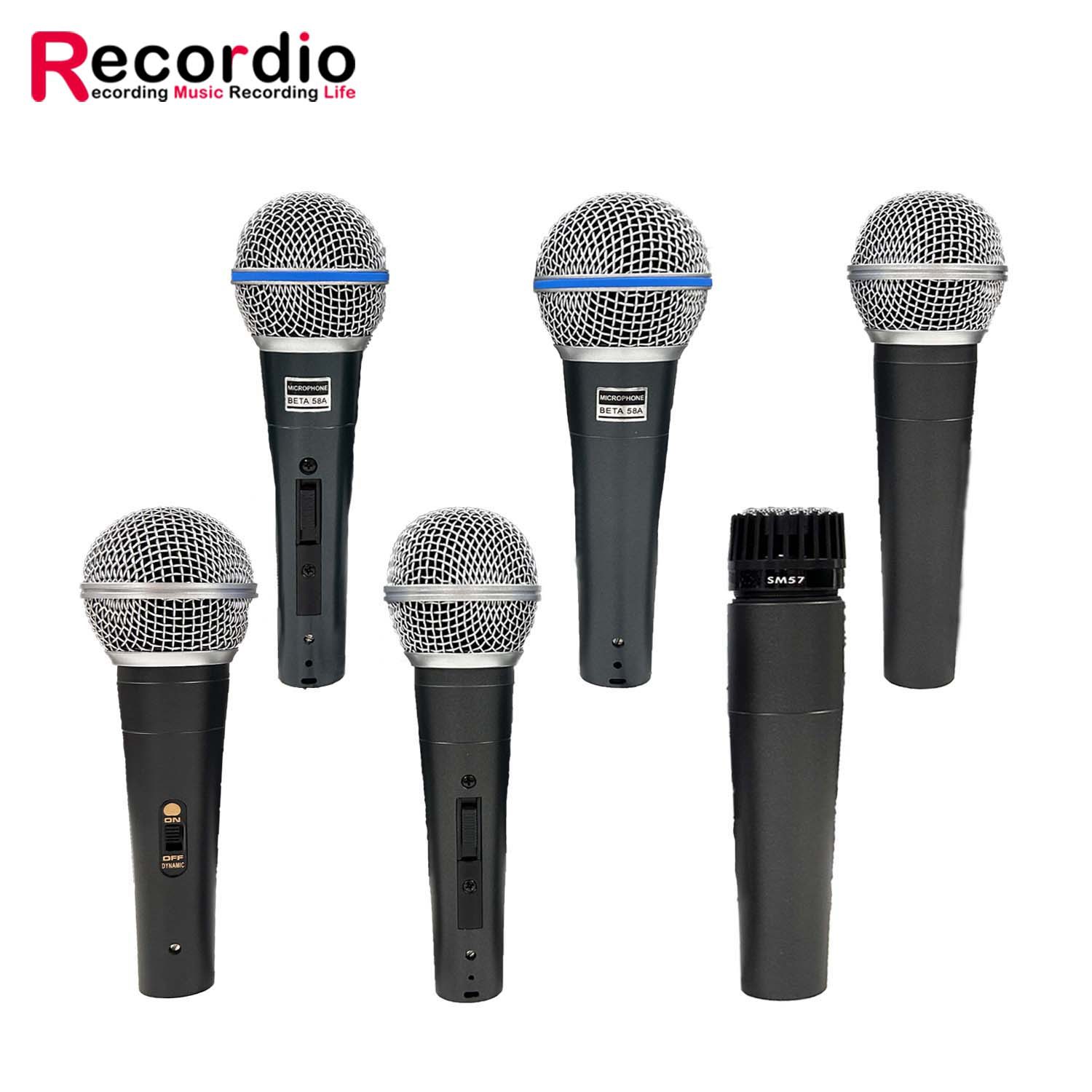 58 Wired Microphone Dynamic Sound Card Live Broadcast Equipment Home Computer Karaoke Stage Audio Amplifier Handheld Microphone