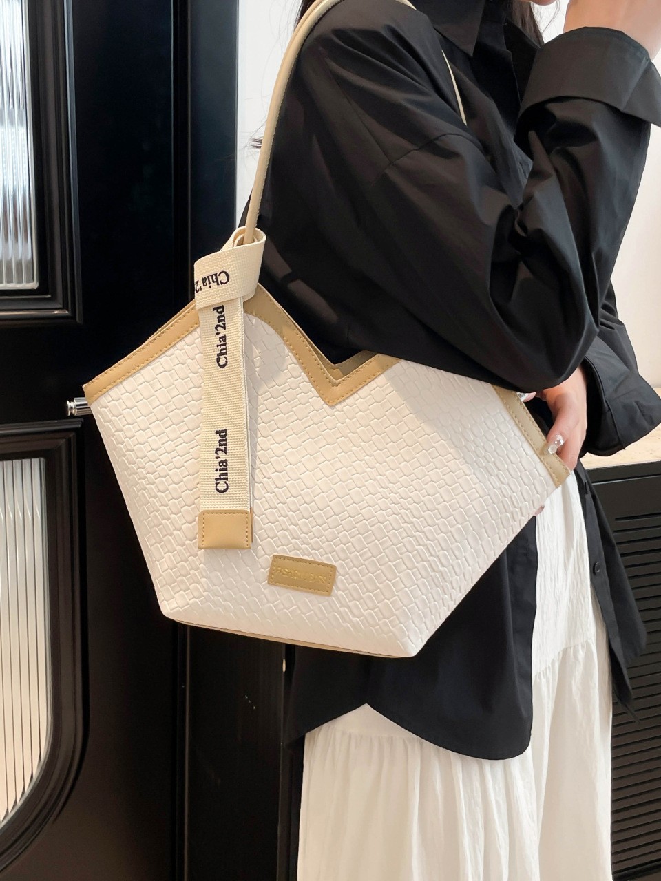 Fábrica de gran capacidad retrógrado bolso de mano de mujer nuevo tejido de alta calidad bolso de hombro bolso de brazo de viaje universal