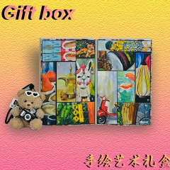 跨境圣诞双开门盲盒圣诞降临日日历盲盒惊喜玩具化妆品礼物盒