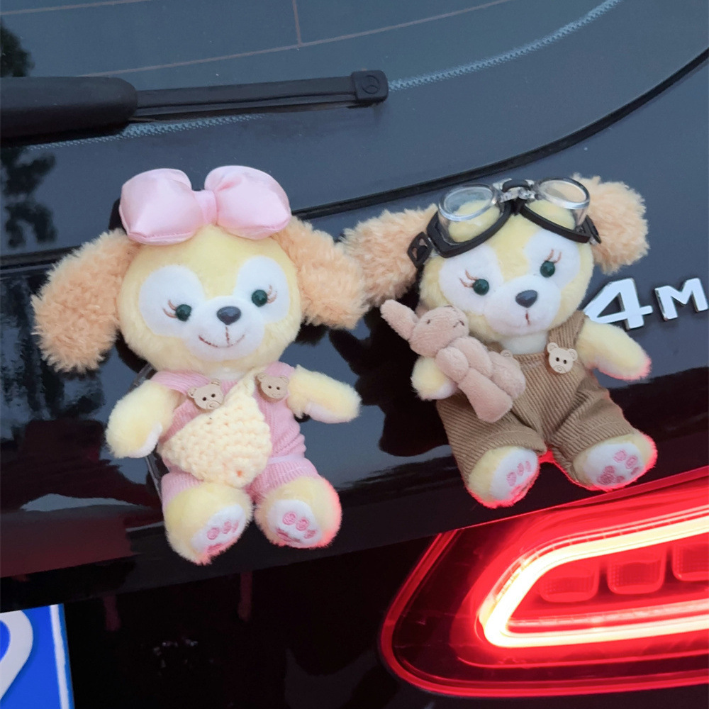 Internet personalidad encantadora conejo coche decoración de cola adornos muñeca de peluche fuera del coche suministros de coche estables