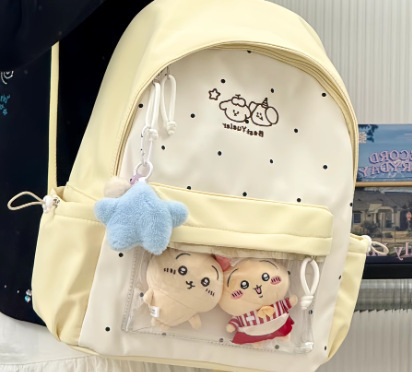 見た目の良い女の子のリュック、かわいい高校生、中学生、大学生のランドセル、少量の透明痛バッグ、新しいリュック|undefined