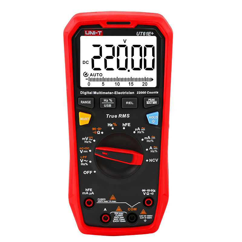 UNI-T UT61E Rəqəmsal Multimetr, True RMS, Avtomatik Aralıq