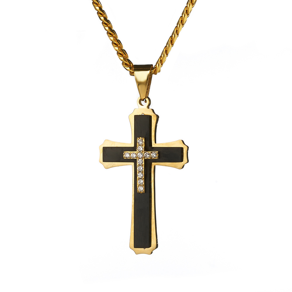 20g Weight 304 Stainless Steel Pendant Material Zircon Inlay Material Pendant Necklace Classification 304 Stainless Steel Chain Material 1 Piece Quantity Holiday, Daily Occasion 304 Stainless Steel Material Cross Pattern Unisex Gender Inlay Design Basic, Modern Style, Classic Style Style Basic Modern Style Classic Style Cross 304 Stainless Steel Inlay Zircon Unisex Pendant Necklace 23