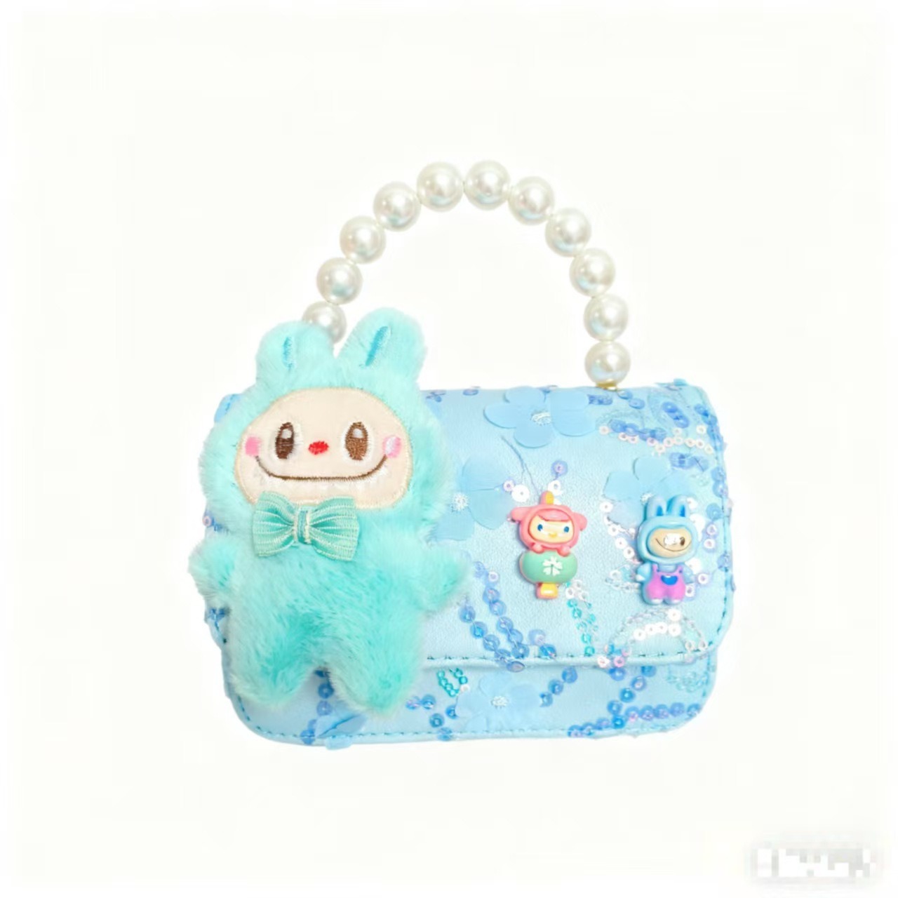 2025 nuevo bolso de perlas para niños bolso de cinturón con cuentas bolso de Año Nuevo para chicas bolso de muñecas accesorios bolso pequeño viento fragante