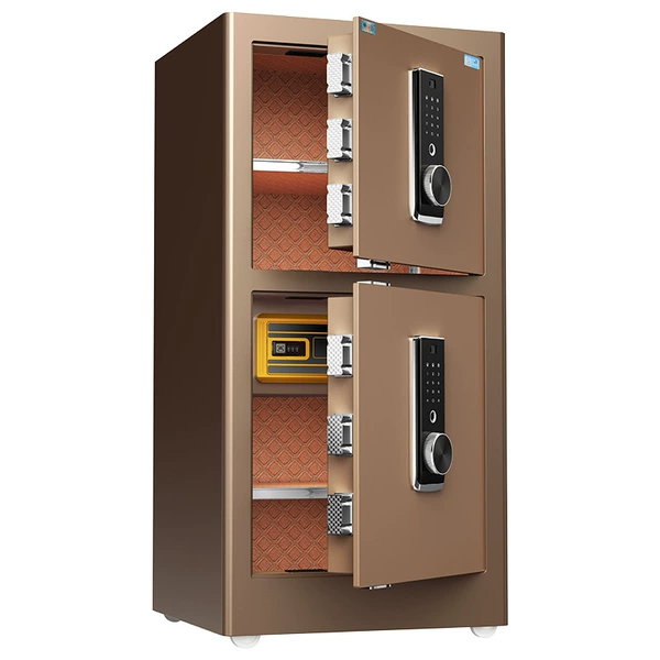 100CM-Coffee Gold [Double Door] Fingerprint Password Model