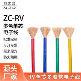 国标RV纯铜单芯多股电子线0.3 0.5 0.75 1 1.5 2.5电源控制信号线