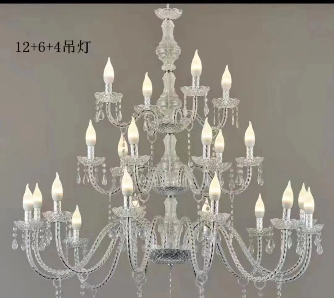 Nueva boda de hierro forjado cortina de perlas de cristal candelabro pabellón ceremonia sala de bodas decoración de estilo europeo candelabro