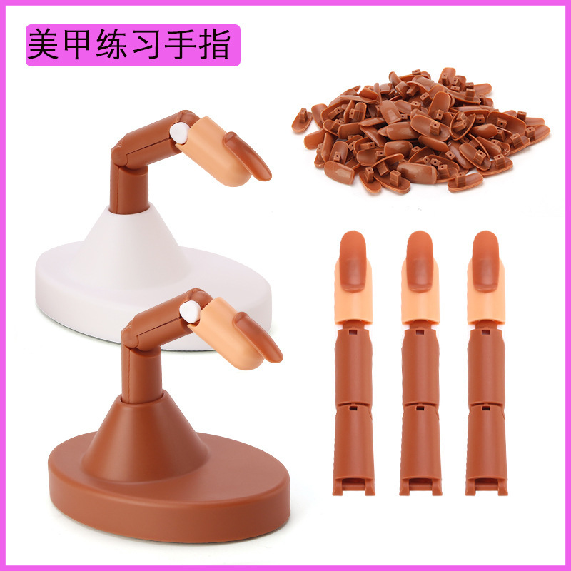 Nail Joint Finger Manipulator Nail Set Beginner Activity Hand Model Fake Fingernail Color Practice Nail Joint Finger Manipulator Nail Set Beginner Activity Hand Model Fake Fingernail Color Practice
