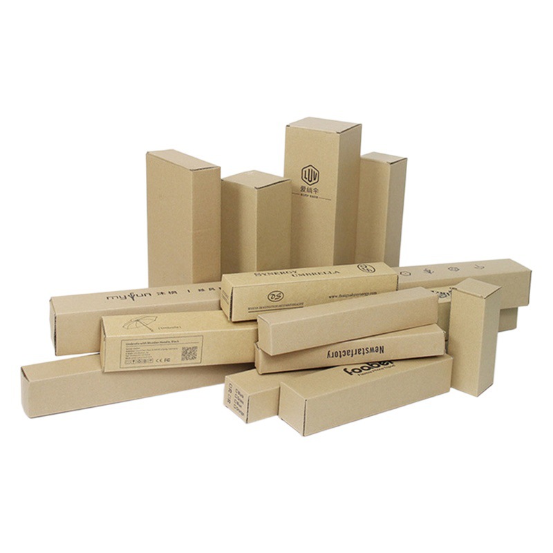 Cartón de tira larga personalizado al por mayor, embalaje, logotipo de impresión, cuadrado corrugado, lotes pequeños, fábrica personalizada al por mayor