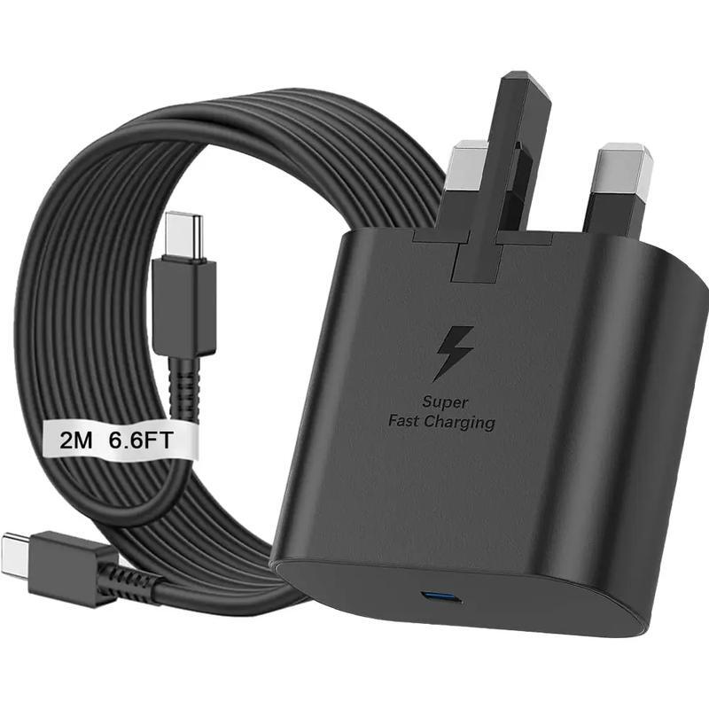 Amazon 25W Compatible Samsung Charger S24 Original European Standard, American Standard, British Standard Samsung Charging Head Fast Charging Set Amazon 25W Compatible Samsung Charger S24 Original European Standard, American Standard, British Standard Samsung Charging Head Fast Charging Set