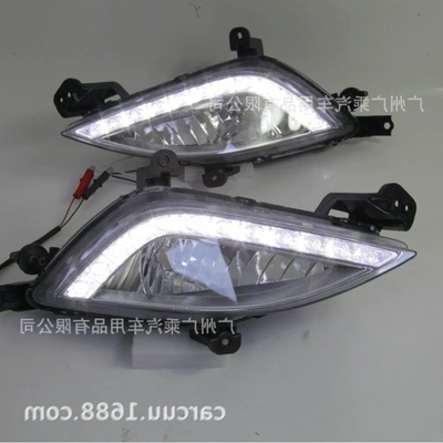Suitable for Modern I30 Daytime Gündüz işıqları - starting-bid-from-1-led-fog-light-fog-light-black-frame-one-right-r