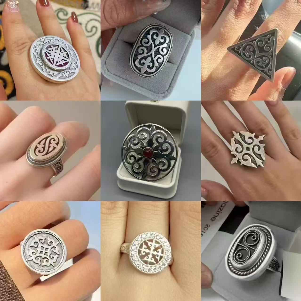 Classic ethnic universal retro ring