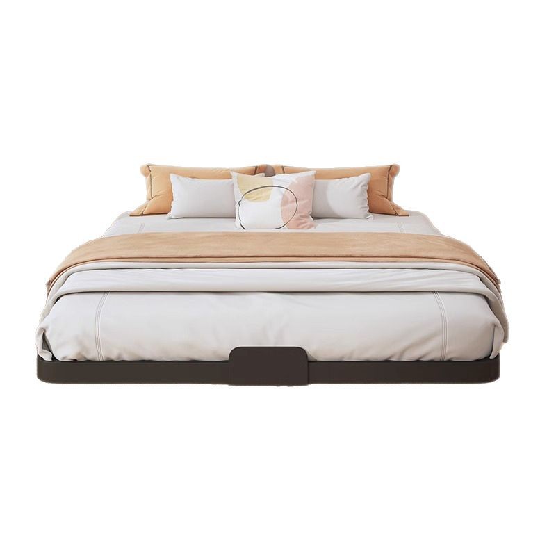Cama de hierro levitado sin cama dormitorio marco de fila de tatami grueso marco de acero al carbono cama de hotel envío gratis