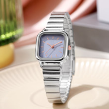 ins小众设计女士时尚百搭手表女韩版简约气质学生钢带考试石英表
