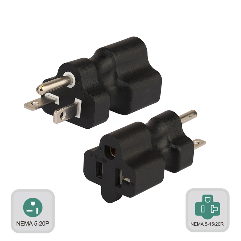 5-20P TO 5-15/20R美规插头转换器 NEMA美式插头 美标插头