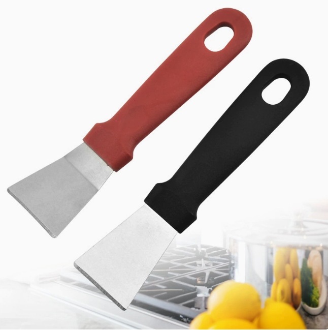Stainless Steel Scraper for Cleaning Oil Stains, Grout, and Tile, Decontamination, Frost Removal, Thickened Stainless Steel Scraper for Cleaning Putty