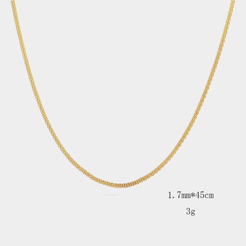 15g Weight Wholesale Jewelry Simple Style Geometric 201 Stainless Steel Plating Stainless Steel Necklaces
