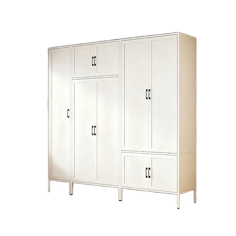 armario de acero para dormitorio de hierro forjado espeso casero simple armario de almacenamiento para alquiler de habitación simple armario de bebé para niños image 6