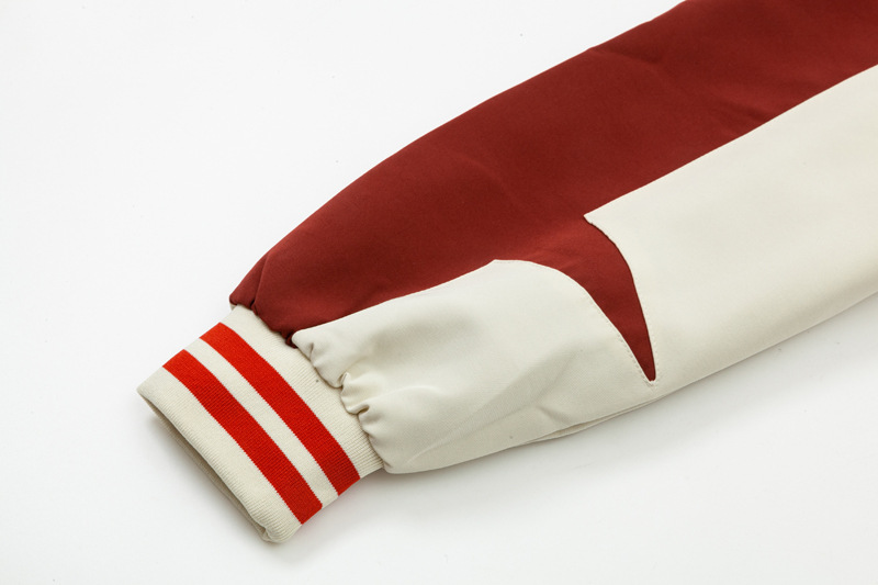 Abbigliamento maschile Gioventù Asciugamano ricamato con lettere Giacca larga ricamata Giacca casual Dopamine Colorblock da uomo e da donna Marchio di moda autunnale_voghion.com