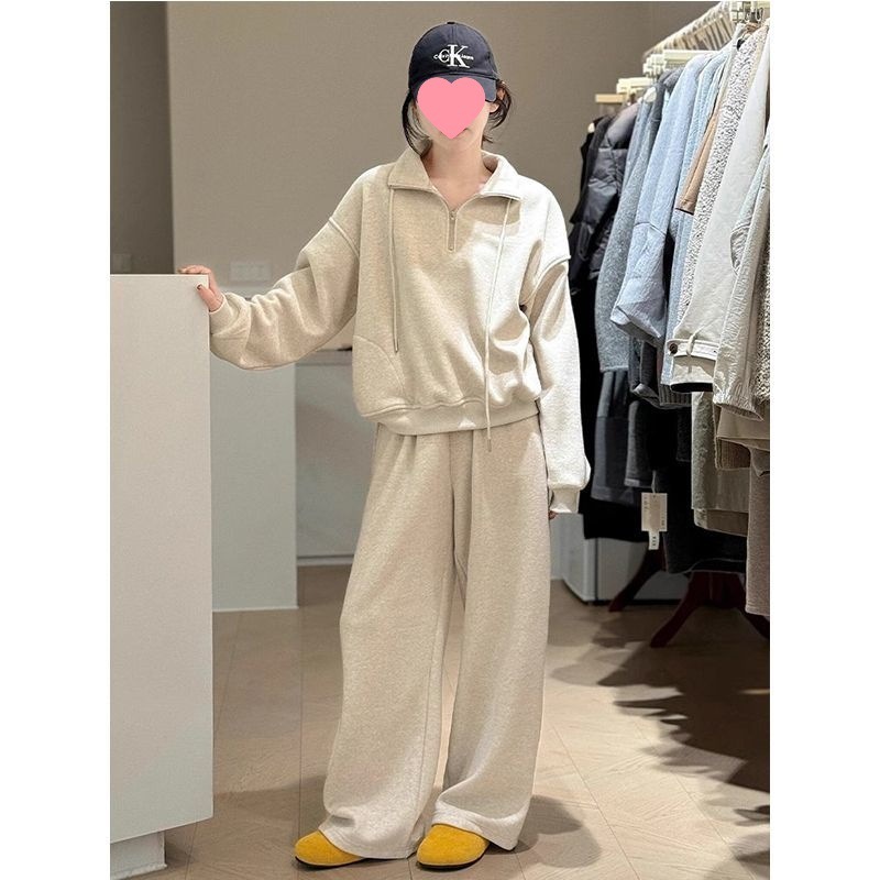 运动服套装女秋季潮学生韩版宽松时尚洋气减龄百搭休闲两件套|undefined