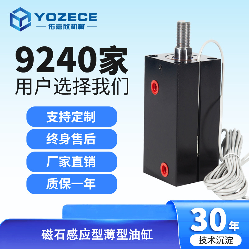 卧式立式内牙smc型模具cx-sd磁性感应型长薄型油缸液压缸