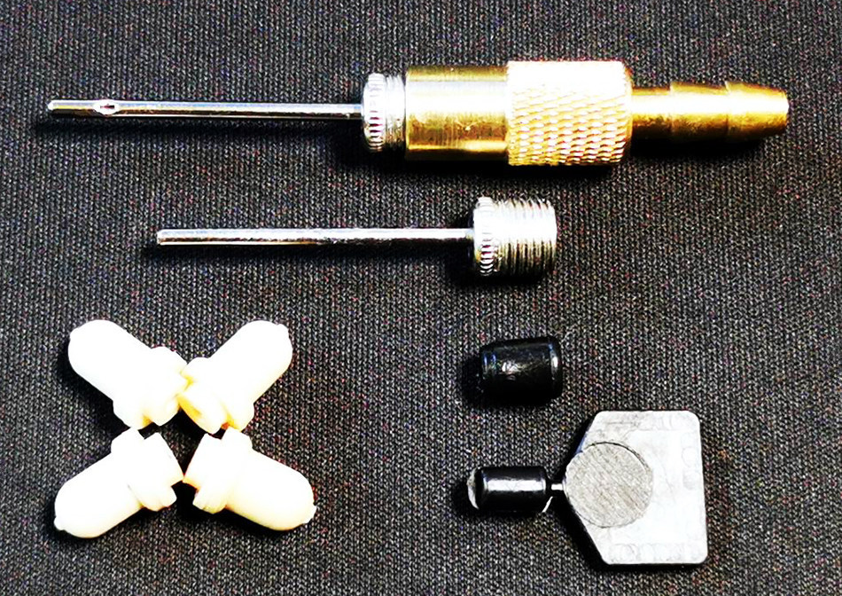 中空玻璃充氩气充氮气工具充气套件充气孔塞气门芯充气组件暖边条