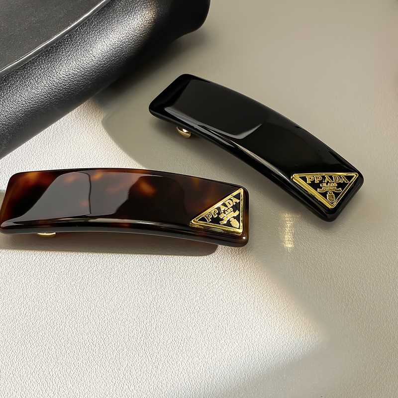 High-Quality P-Brand Acetate Hair Clip, Simple Straight Spring Clip, Versatile Hairpin for Summer Bangs and Hair Accessories