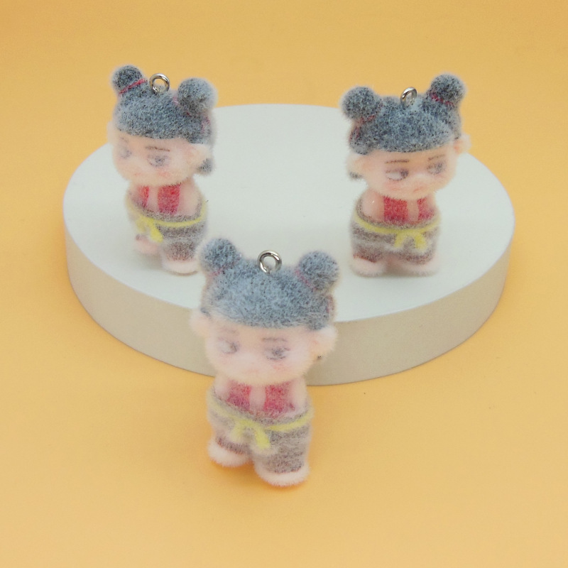 日本と韓国のかわいい植毛小動物ペンダント手作り DIY 携帯電話チェーンバッグペンダント植毛人形ジュエリーアクセサリー|undefined