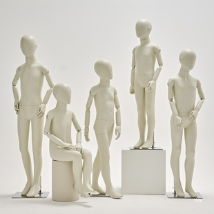 Children's Clothing Kidsren's Model Female Boy Baby Full Body Teenager Window Props Clothing Store Model Display Stand Gray