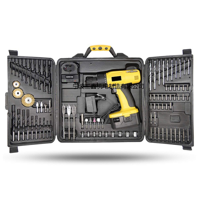 质优价廉电钻electricdrils18v冲击双速电钻组套