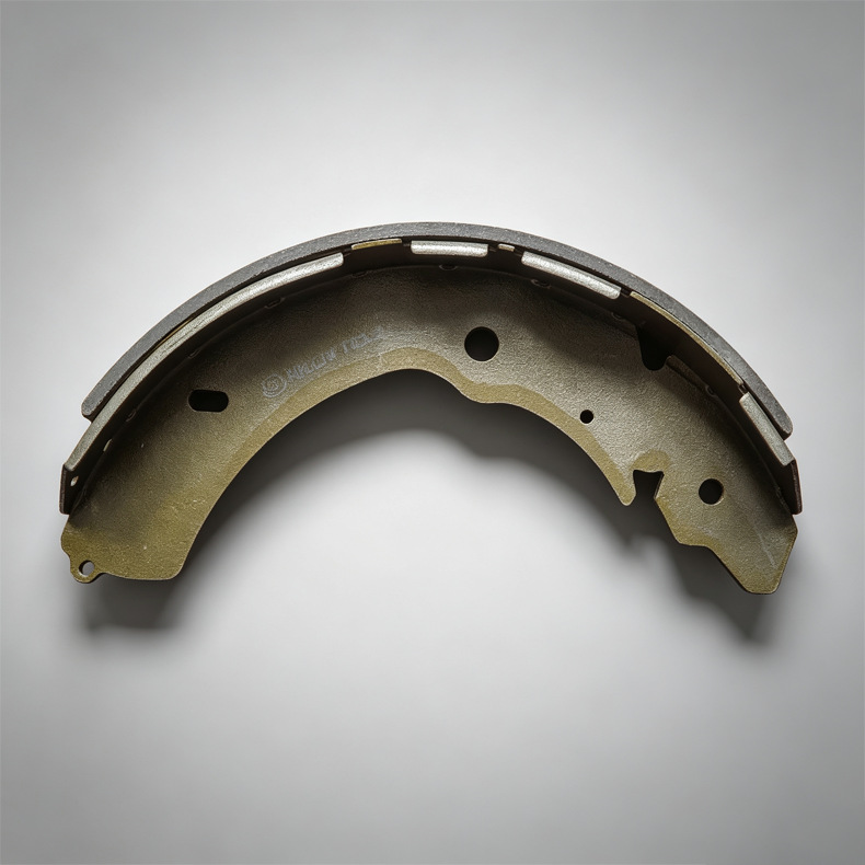 Car drum brake shoes, truck and van rear wheel brake pads, wear-resistant, asbestos-free brake shoes, S1068