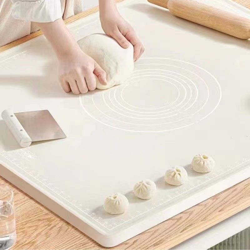 Silicone Kneading Mat Food Grade Thickeneded Mat Panel Plastic Chopping Board Non-Stick Dough Mat Household Rolling Dough Baking Tool