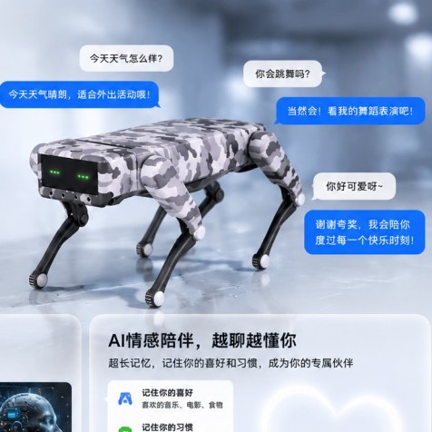 Artificial smart table robot dog for programming