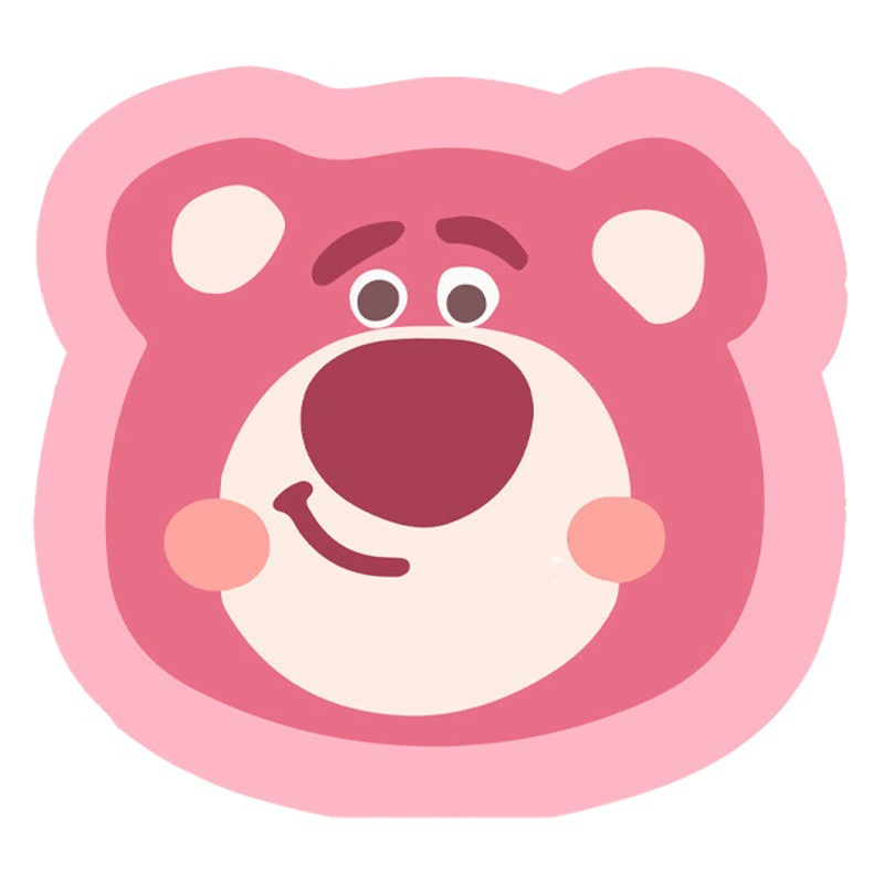 Мультяшный офисный игровой резиновый коврик Специальная форма Настольный коврик Маленький новый резиновый клубничный медведь утолщенный нескользящий милый интернет красный коврик для мыши