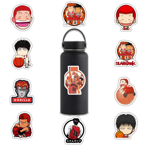 50 Slam Dunk Sakuragi Hanamichi Rukawa Kaede car bicycle skateboard mobile phone computer tablet graffiti stickers