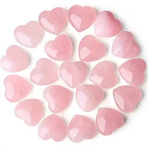 Готовое изделие из натурального розового кварца в форме сердца 20 мм, персикового цвета, для подарка, энергетическое украшение, подарок от производителя с трансграничной доставкой.