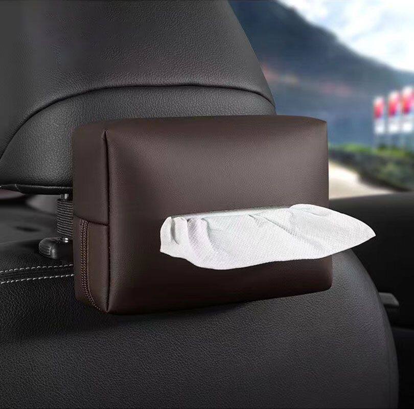 Suitable for Audi and Volkswagen seat back armrest box hanging tissue box, universal car tissue box, in-car tissue box