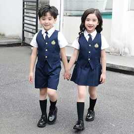 幼儿园英伦风园服小朋友夏季装学院风儿童演出班服学生套装毕业照