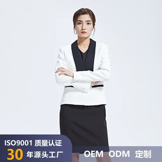 正装女西装套装女薄款春夏时尚气质职业长袖款轻奢免烫长袖女西服