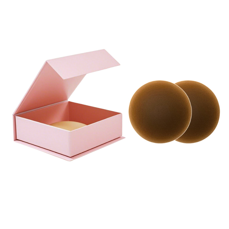 어두운 피부색 + 핑크색 자석 상자