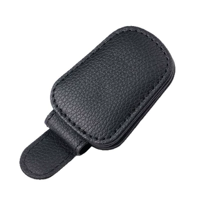 Car Glasses Clip/Bill Clip – Glasses Clip, Magnetic Leather Sunglasses
