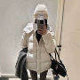 宽松跨境连帽保暖棉服