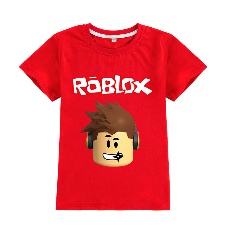 Cross-border source Roblox Hot Cartoon Printed Pattern Boys Children's Wear Short Sleeve T-Shirt Children's Top A040 Cross-border source Roblox Hot Cartoon Printed Pattern Boys Children's Wear Short Sleeve T-Shirt Children's Top A040